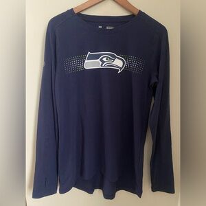 Seattle Seahawks Under Armour Combine Authentic Long Sleeve T-Shirt Men’s Medium